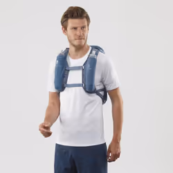 Salomon Agile 12 Unisex Hydration Vest, Trail Running, MTB, Running, Hiking, Dynamic Comfort, Quick Access, and Multi-purpose, Blue