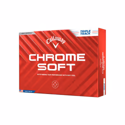 Callaway Golf Chrome Soft Premium Tour Golf Ball 2024 White Triple Track