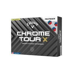 Callaway Golf Chrome Tour X Premium Golf Ball 2024, Blue/Red