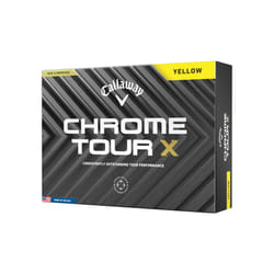 Callaway Golf Chrome Tour X Premium Golf Ball 2024, Yellow