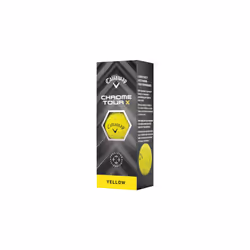 Callaway Golf Chrome Tour X Premium Golf Ball 2024, Yellow