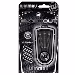 WINMAU Blackout 25 Gram Tungsten Darts Set with Flights and Shafts (Stems)