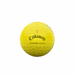 Callaway Golf Chrome Tour Premium Golf Ball 2024, Yellow