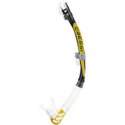 Cressi Alpha Ultra Dry Diving Snorkel - Black/Yellow