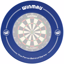 WINMAU Blue Printed Dart Board Surround Ring ? Durable Wall Protector for Dartboards
