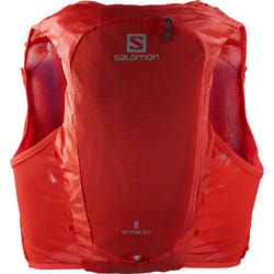 Salomon Adv Hydra Vest 8 Unisex Hydration Vest Trail running Hiking, Comfort and Stability, Quick Access to Hydration, and Simplicity, Red, XS