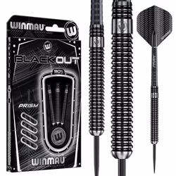 WINMAU Blackout 21 Gram Tungsten Darts Set with Flights and Shafts (Stems)