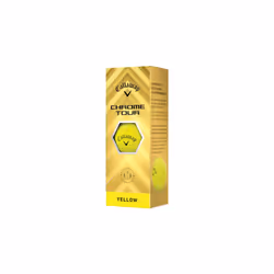 Callaway Golf Chrome Tour Premium Golf Ball 2024, Yellow