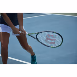 Wilson Tour Slam Strung Tennis Racquet, 4 1/4-Inch, Black/Green