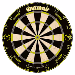 WINMAU Dartboard Cabinet Set Michael van Gerwen MvG Darts Cabinet | Dartboard | 2 x Sets of Darts & Accessories