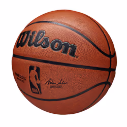 Wilson Basketball, NBA Authentic Series Model, Indoor/Outdoor, Mixed Leather, Size: 7, Brown