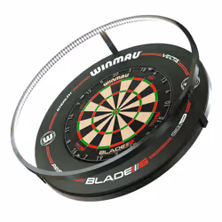 WINMAU Plasma Dartboard Light - Black 360 Degree Dart Board Light - Professional Darts Accessories