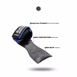 Professional Grips Lifting Straps with Wrist Hand Bandage for Fitness Bodybuilding Weight Lifting Strength Training Lifting Weights Training Gloves