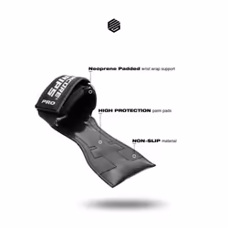Professional Grips Lifting Straps with Wrist Hand Bandage for Fitness Bodybuilding Weight Lifting Strength Training Lifting Weights Training Gloves
