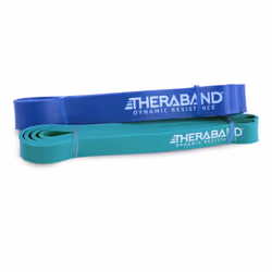 Theraband High Resistance Bands, Set of 2 Elastic Super Bands for Improving Flexibility, Injury Rehab, & Full Body Workouts,  ...