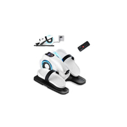 TODO Mini Under Desk Elliptical Machine, Elliptical Pedal Exerciser for Home, Cross Trainer with Remote Control & Non-Slip Pad, 12 Adjustable Speed,