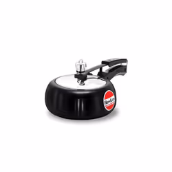 Hawkins Contura Black 2 Litre Pressure Cooker, Hard Anodised Cooker, Handi Cooker, Small Cooker, Black (CB20)