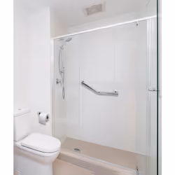 Croydex Modern Angled Safety Support Rail Stainless Steel Grab Bar for Bathroom, Chrome