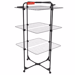 Vileda Mixer 3 Ultimate Clothes Airer (Black Edition) 30m of drying space Flexible Easy to move and transport Pivoting wheels ...