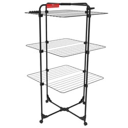 Vileda Mixer 3 Ultimate Clothes Airer (Black Edition) 30m of drying space Flexible Easy to move and transport Pivoting wheels Extra hanging space for