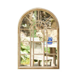 La Hacienda 55426 Rounded Arch Outdoor Mirror, stone effect, 97.0 cm*4.0 cm*67.0 cm