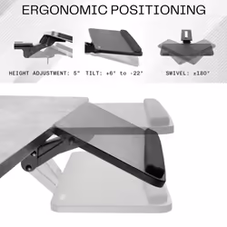 VIVO Adjustable Computer Keyboard & Mouse Platform Tray Ergonomic Under Table Desk Mount Drawer Underdesk Shelf (MOUNT-KB03B)?