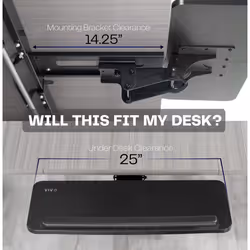 VIVO Adjustable Computer Keyboard & Mouse Platform Tray Ergonomic Under Table Desk Mount Drawer Underdesk Shelf (MOUNT-KB03B)?