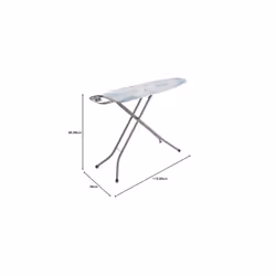 Vileda Bravo Ironing Board, Blue, Medium, Metal, 120cm x 38cm