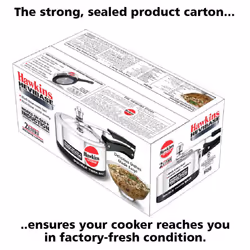 Hawkins Hevibase Induction Compatible Pressure Cooker, 2 Litre, Silver (IH20)