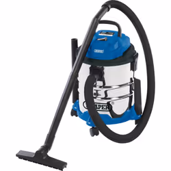 Draper 1250W 20 L Wet and Dry Vaccum Cleaner | 1.5m Flexible Hose and Acessories | 25 l/s Max Airflow | 15 kPa Vacuum Pressur ...