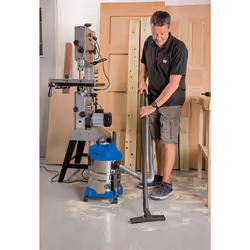 Draper 1250W 20 L Wet and Dry Vaccum Cleaner | 1.5m Flexible Hose and Acessories | 25 l/s Max Airflow | 15 kPa Vacuum Pressure | Home Car Carpet