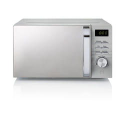Swan SM22038LGRN Symphony 20L Microwave with Glass Turntable, 5 Power levels & Defrost Setting, 700W, Grey
