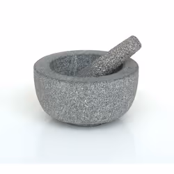Victor 20CM Granite Pestle & Mortar, Stone, Grey, 20.5x20.5x11 cm
