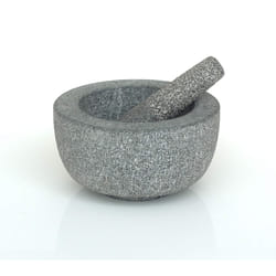 Victor 20CM Granite Pestle & Mortar, Stone, Grey, 20.5x20.5x11 cm