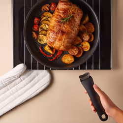 Tefal Ingenio Frying Pan 28 cm, Induction, Non-Stick Coating, Cooking Start Indicator, Stackable, Dishwasher-Safe, Made in France, Eco Resist L3970602