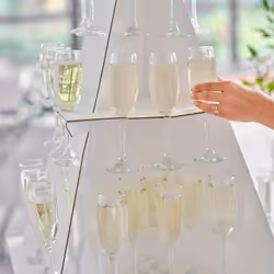 Ginger Ray 3 Tier Drinks Stand Decoration for Weddings, Hen Parties, White