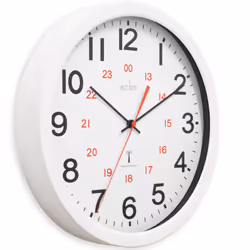 Acctim Wall Clock Radio Controlled 30cm White 74172, 30cm x 30 cm