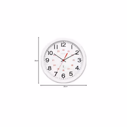 Acctim Wall Clock Radio Controlled 30cm White 74172, 30cm x 30 cm