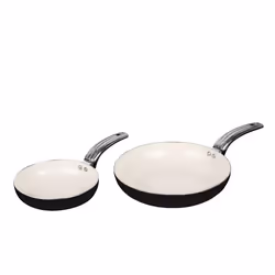 Swan SWPS5020BLN Retro 5 Piece Aluminium Pan Set with Glass Lid, Non-Stick Ceramic Coating, Black