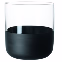 Villeroy & Boch - Manufacture Rock Shot Glass Set/Shot Glass, Set of 4, Crystal Glass with matt Black Base, Capacity 40 ml