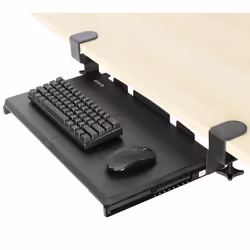VIVO Small Keyboard Tray Under Desk Pull Out with Extra Sturdy C Clamp Mount System, 20 (26 Including Clamps) x 11 inch Slide ...
