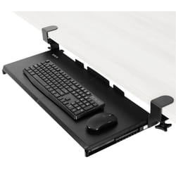 VIVO Large Keyboard Tray Under Desk Pull Out with Extra Sturdy C Clamp Mount System, 69 (84 Including Clamps) x 28 cm Slide-Out Platform Computer