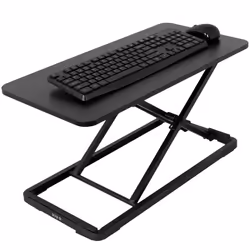 VIVO Single Top 24 inch Scissors Lift Keyboard and Mouse Riser, Height Adjustable Laptop Desk, For Ergonomic Sit Stand Workst ...