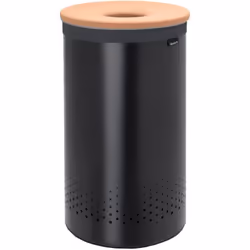 Brabantia - Laundry Bin - Cork Lid - Portable Laundry Bag Inside - Quick-drop Opening - Basket with Ventilation Holes - Non-S ...
