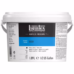 Liquitex Professional Acrylic Medium for Acrylic and Oil Paint, White Gesso Surface Prep, 1.89 L