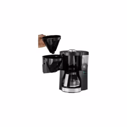 Melitta Filter Coffee Machine, Look V Perfection Model, Art. No. 6766589, Stainless Steel, 1.25 liters, Black
