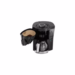 Melitta Filter Coffee Machine, Look V Perfection Model, Art. No. 6766589, Stainless Steel, 1.25 liters, Black