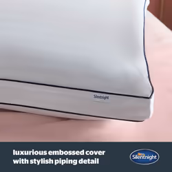 Silentnight Hotel Collection Luxury Pillows 2 Pack - Soft Touch Hotel Quality Bed Pillows for Back and Side Sleepers with Box Design Offering Extra