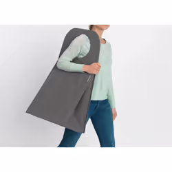 Brabantia - Laundry Bag Rectangular - Foldable Top - Quick-drop Opening - Space Efficient - Easy to Unload - Large Opening for Dirty Clothes - Pepper