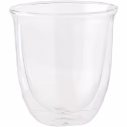 De'Longhi 5513296661-DLKC301 Delonghi DLKC301 Creamy Collection Double Walled Thermo Cappuccino Glasses, Set of 6, Dishwasher Safe,Clear, 270